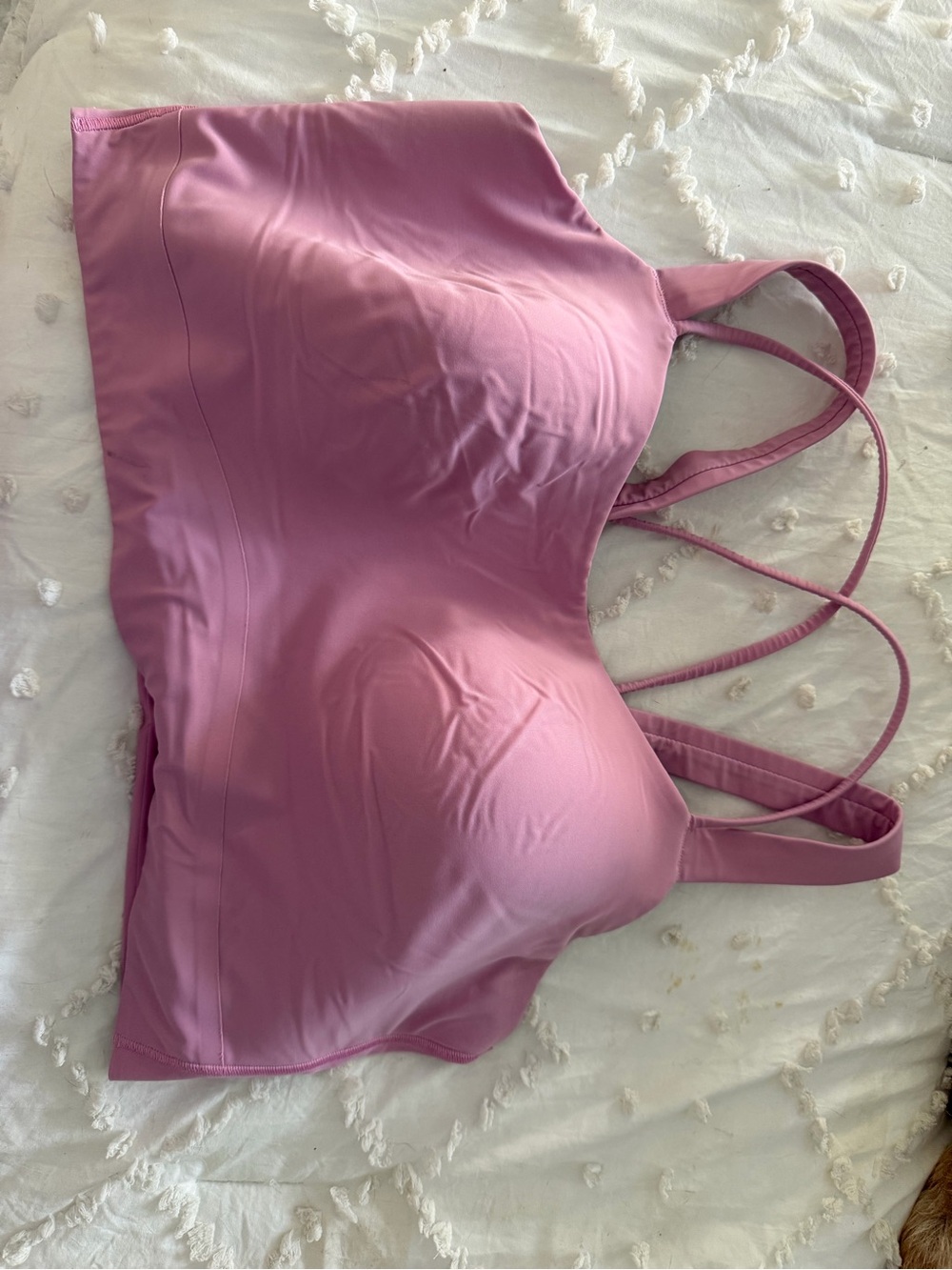 lululemon athletica Mauve Pink Strappy Support Bralette
